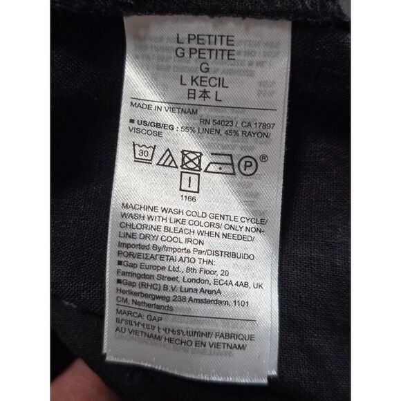 NWT Gap Linen Blend Pleated  Shorts Womens Sz Large Petite - Picture 8 of 8